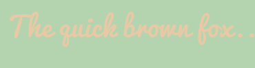 Image with Font Color E8C9A5 and Background Color B3D4AF